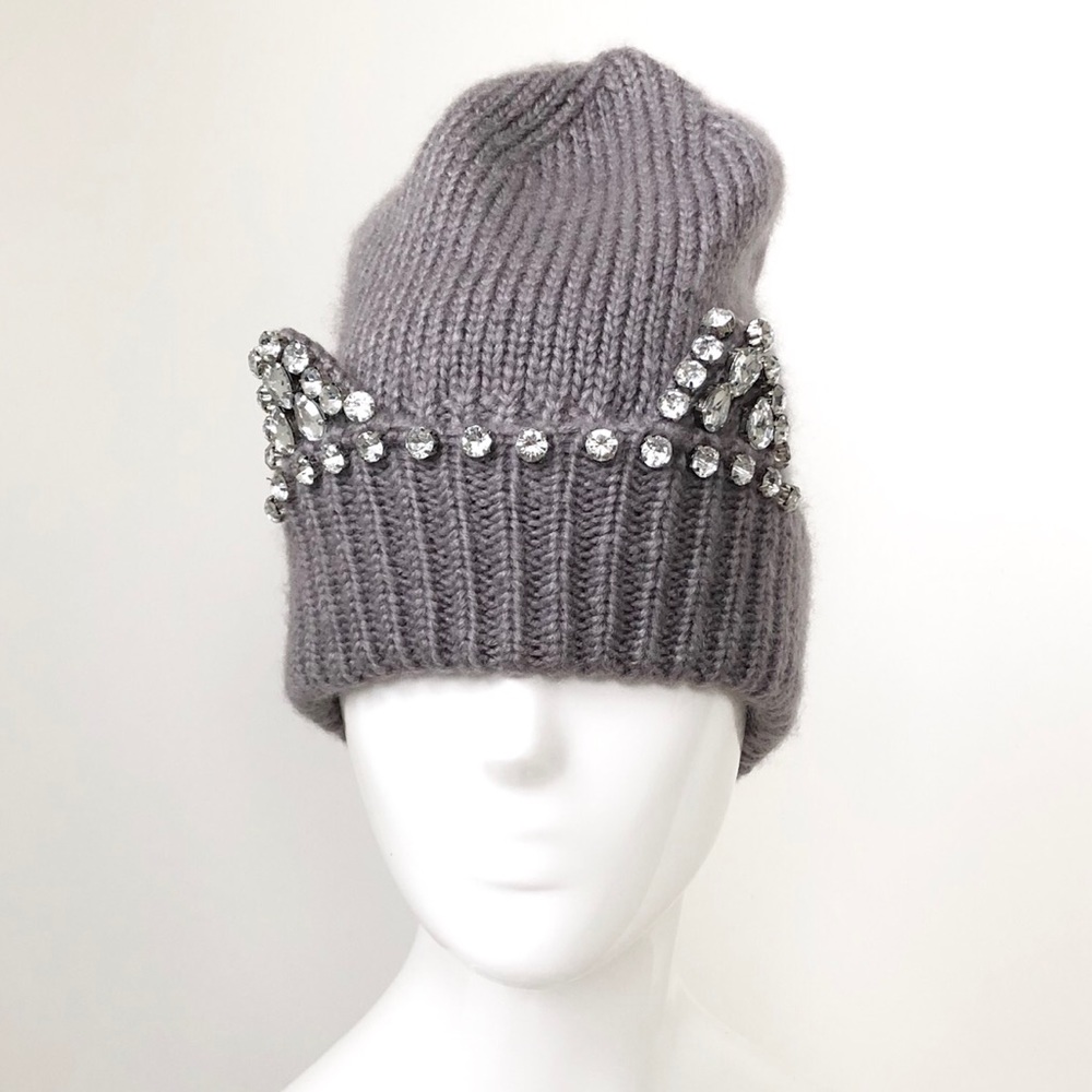 Rhinestone Ears Stocking Hat